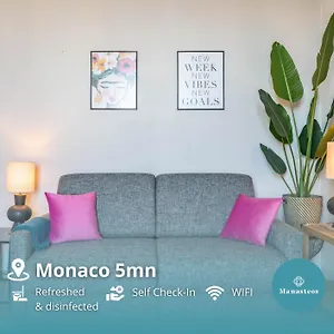 Frontiere De Monaco - Balconnet Vue Mer - Ba Beausoleil